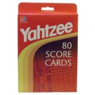 Yahtzee score sheets
