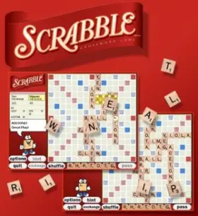 Online scrabble game against computer