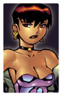 The Brawl game: Morgan. She's sorta posh-looking, yet violent