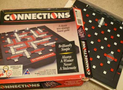 Connections: It's a mind game. Sadly out of print 90s board game