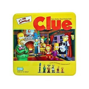 Simpsons CLUE in a tin