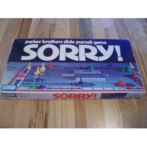 Sorry 1972 Edition Vintage Board Game!