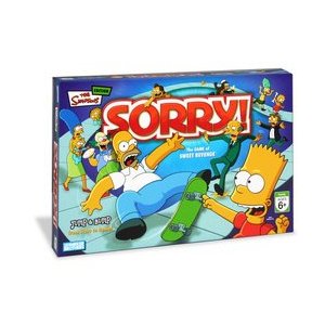 Sorry! board game: The Simpsons!