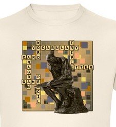 The Thinker board game T-shirt from CafePress. Click to buy!
