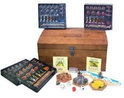 Settlers of Catan special edition treasure chest. Certain to be a valuable board game collectable in years to come!
