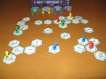 Hey! That's My Fish! Board Game Near the end