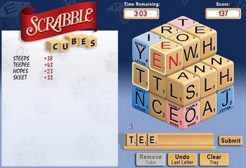 SCRABBLE Cubes!