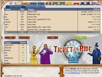 Click to find out more about Ticket to Ride online!